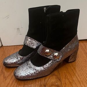 Marc Jacobs Mary Jane glitter bootie